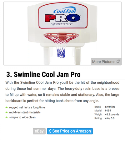 Swimline Cool Jam Pro Has Been Ranked #3