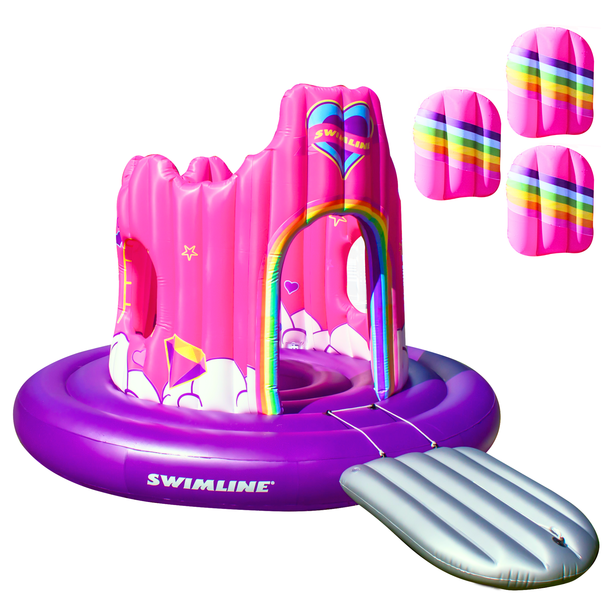 Inflatable Castle Pool Floats | Pirate & Unicorn Themes
