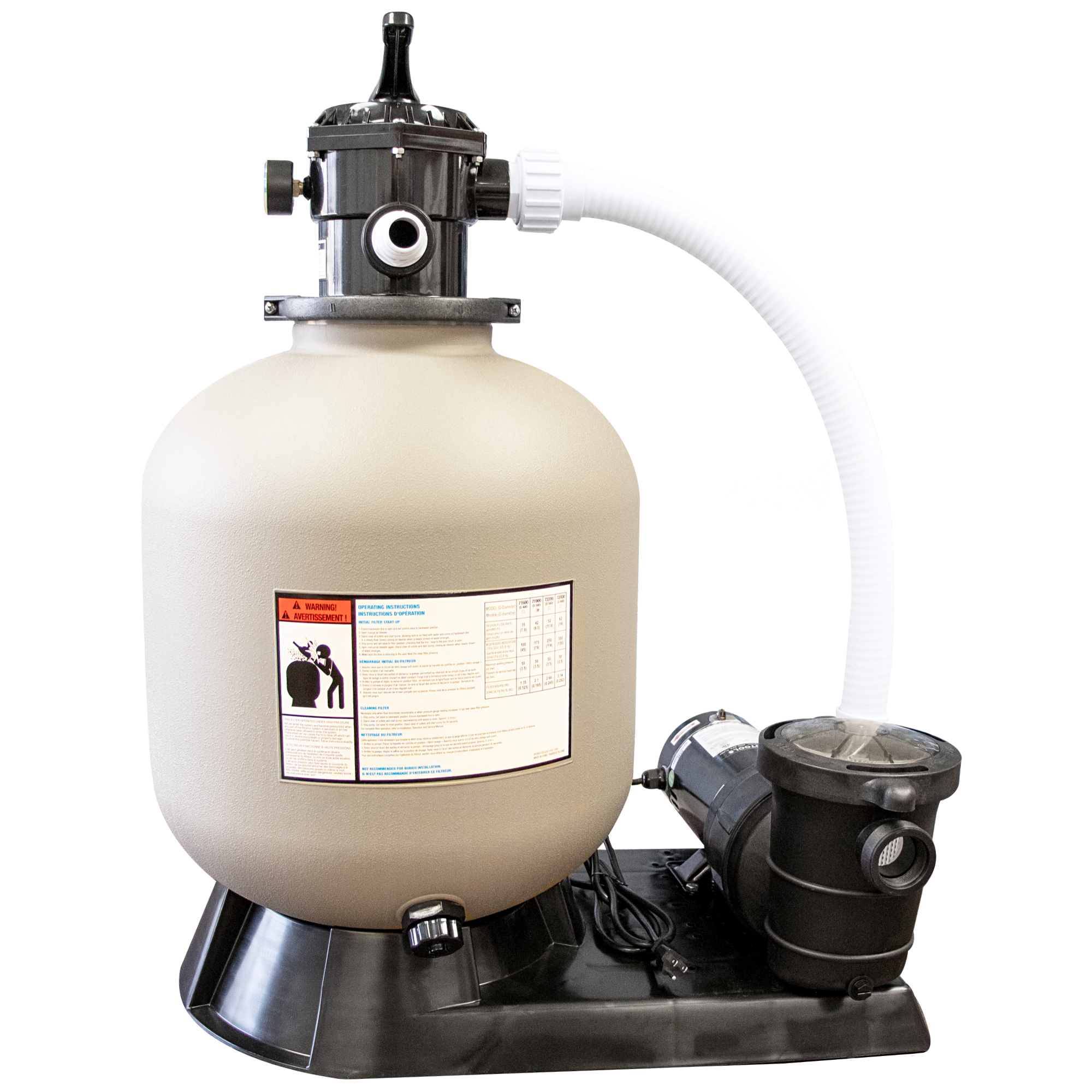 Hydro-Flo Sand Filter Systems | Soft-Sided Pool Kit | 12–16 Inch
