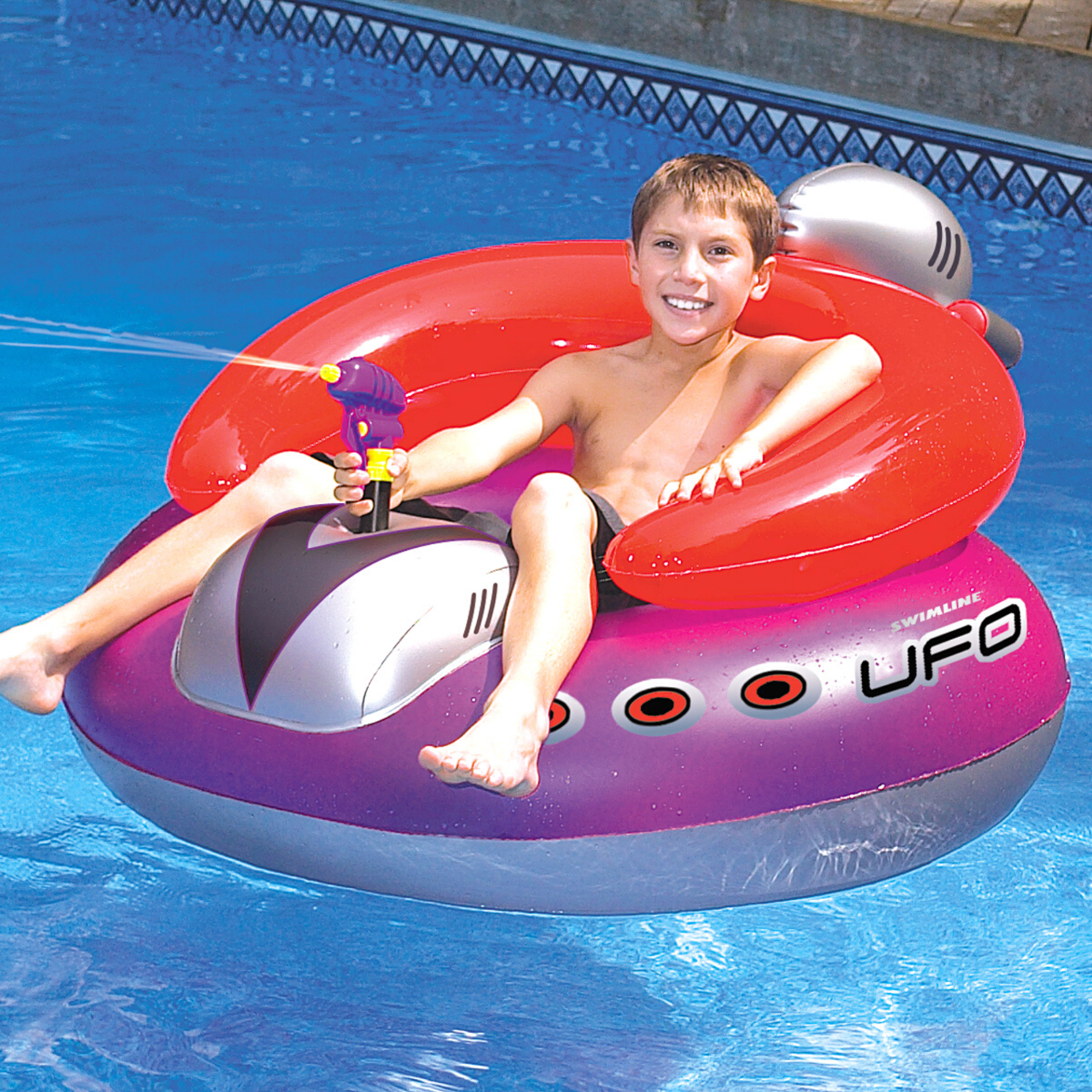Swimline UFO Spaceship Pool Float — detail view