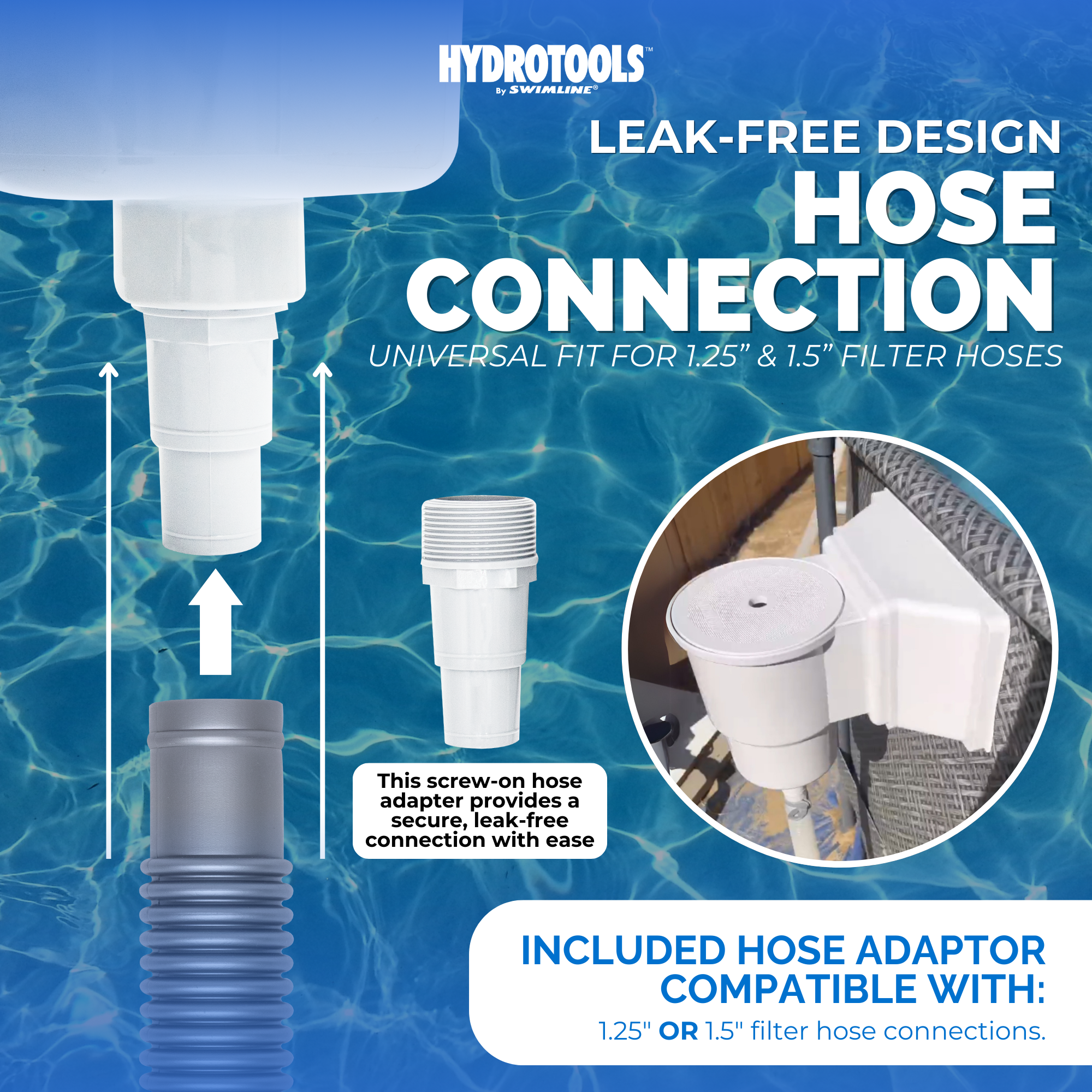 Wide Mouth Thru-Wall Pool Skimmers | White, Grey, Pre-Assembled & Water-Leveling