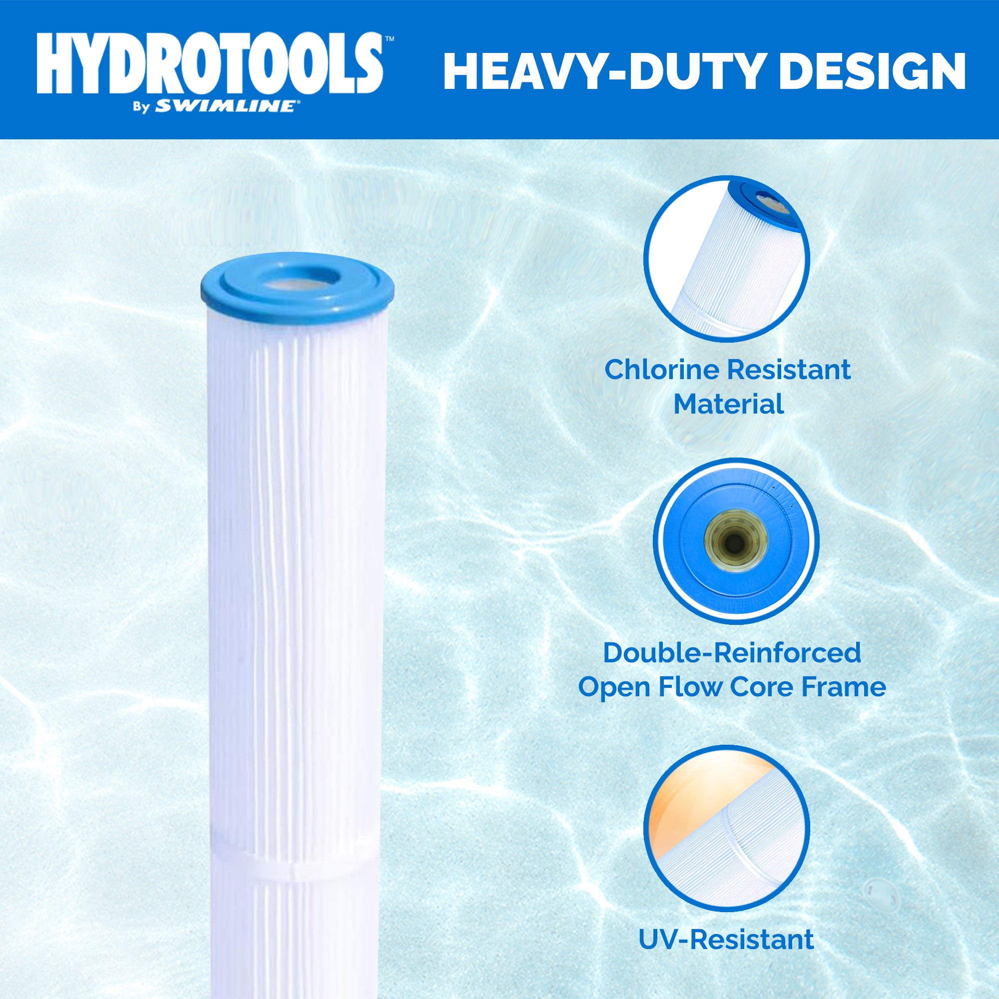 Replacement Filter Elements | 8 Sq Ft | 5-Pack | Swimline