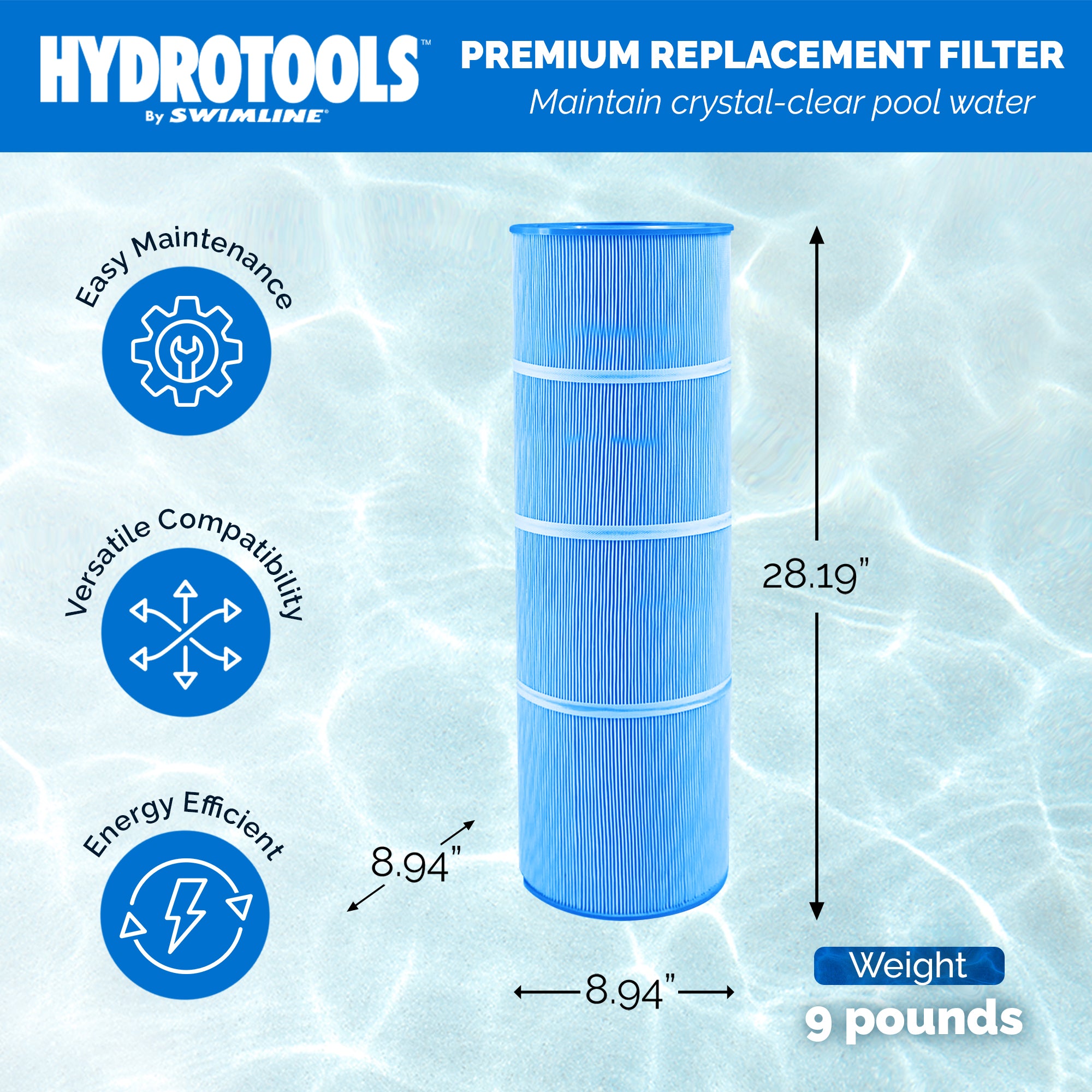 Inground Replacement Cartridge Elements | 120–200 Sq Ft