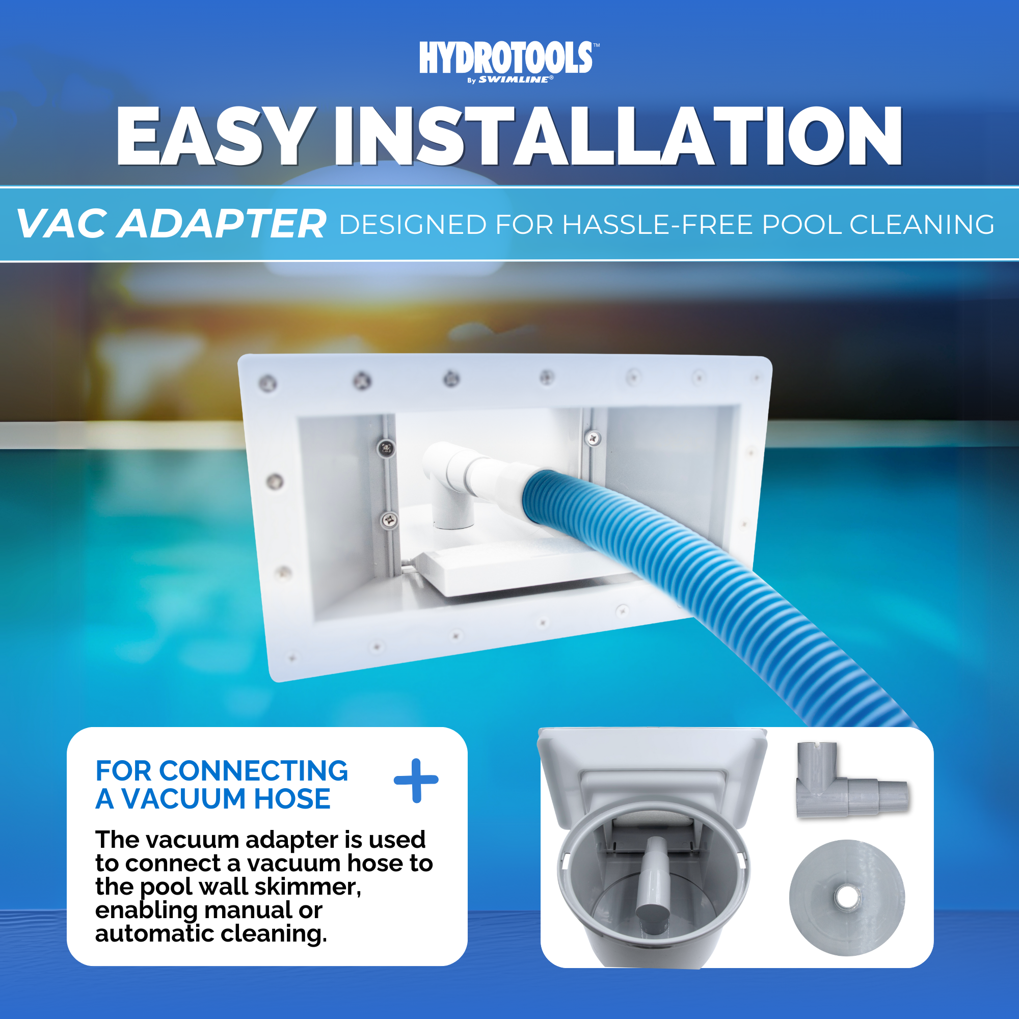 Wide Mouth Thru-Wall Pool Skimmers | White, Grey, Pre-Assembled & Water-Leveling