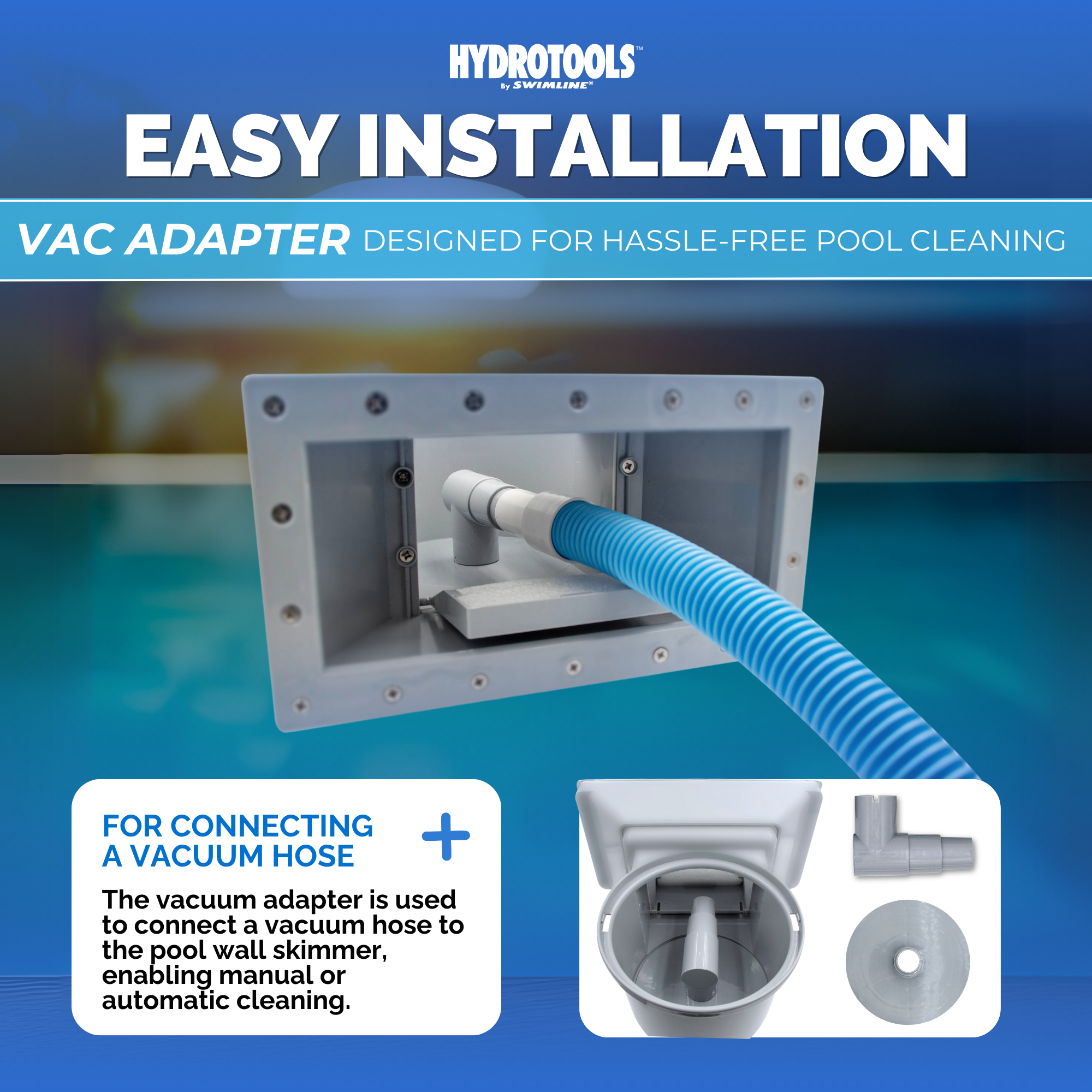 Wide Mouth Thru-Wall Pool Skimmers | White, Grey, Pre-Assembled & Water-Leveling
