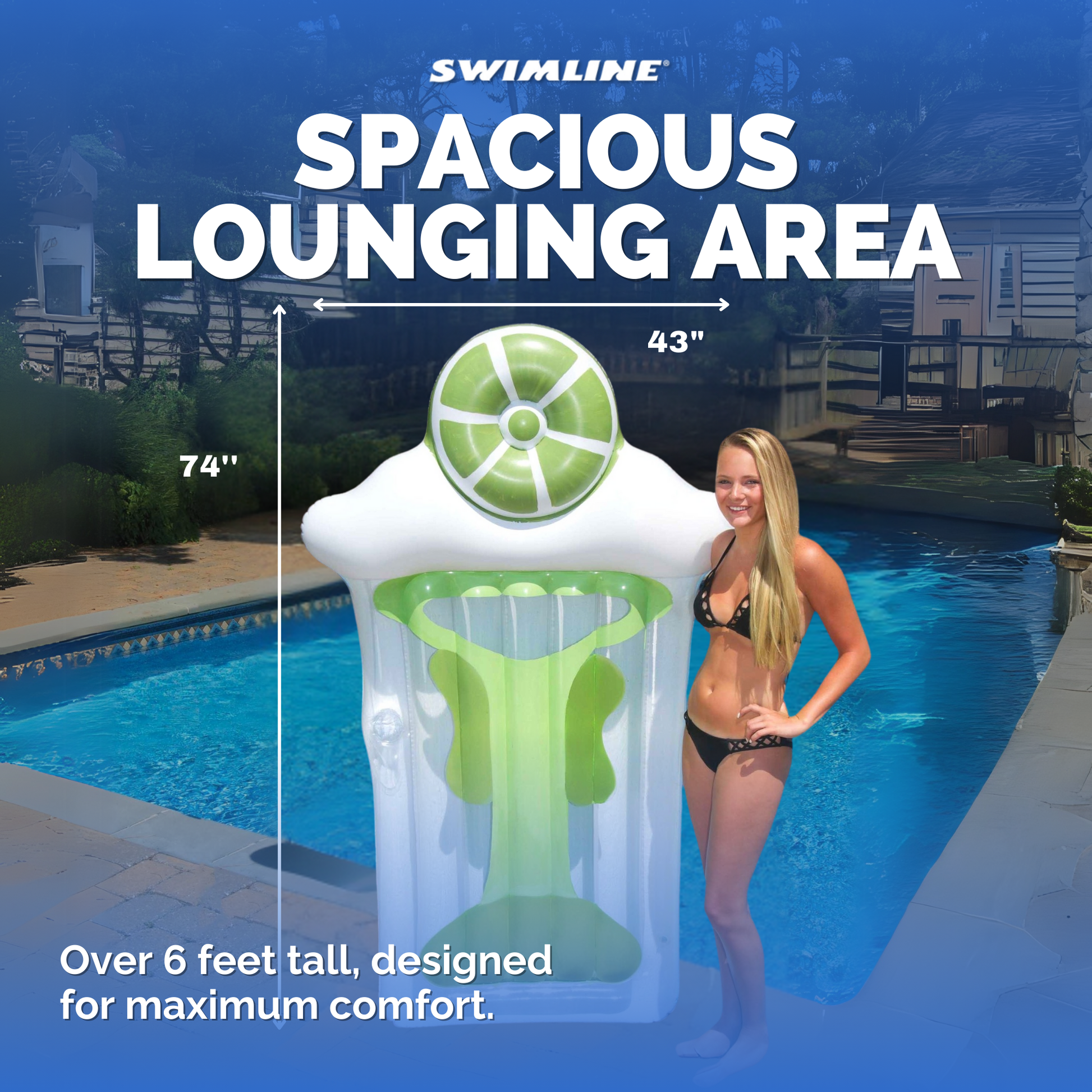 Swimline Margarita Mat Pool Float — packaging