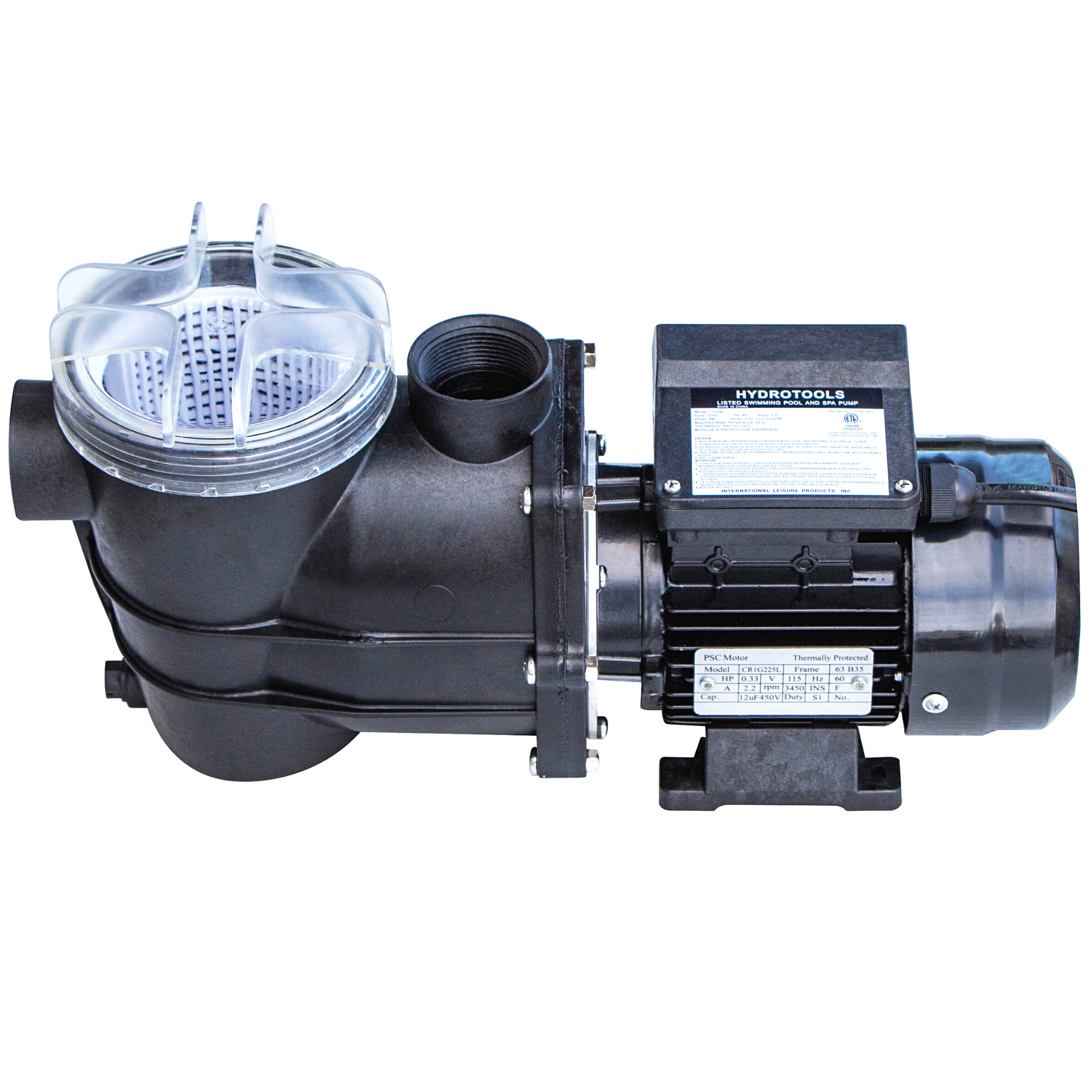Hydro-Flo Above Ground Pool Pump 0.3 HP with Pre-Filter Vertical Discharge