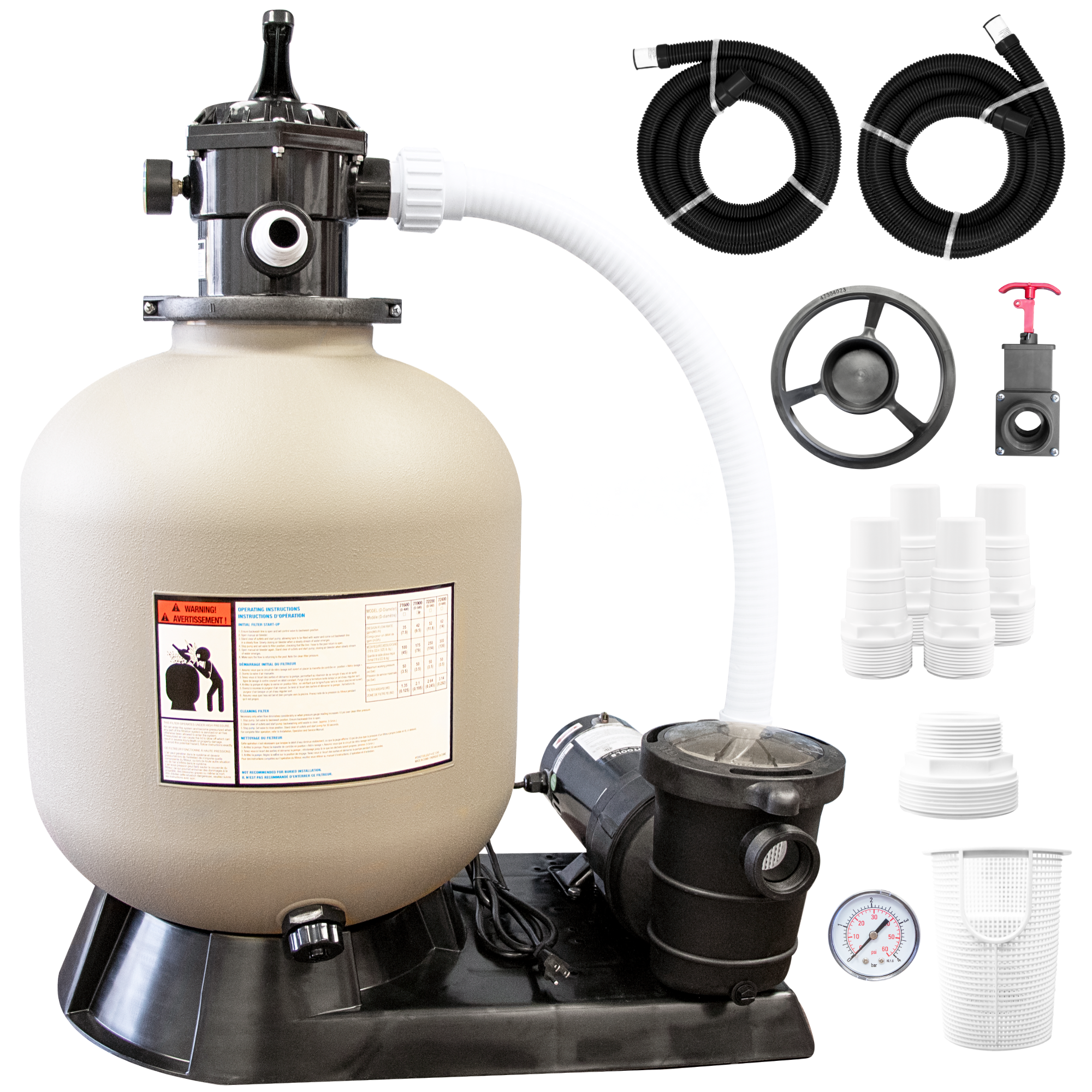 Hydro-Flo Sand Filter Systems | Single Speed | 12–19 Inch