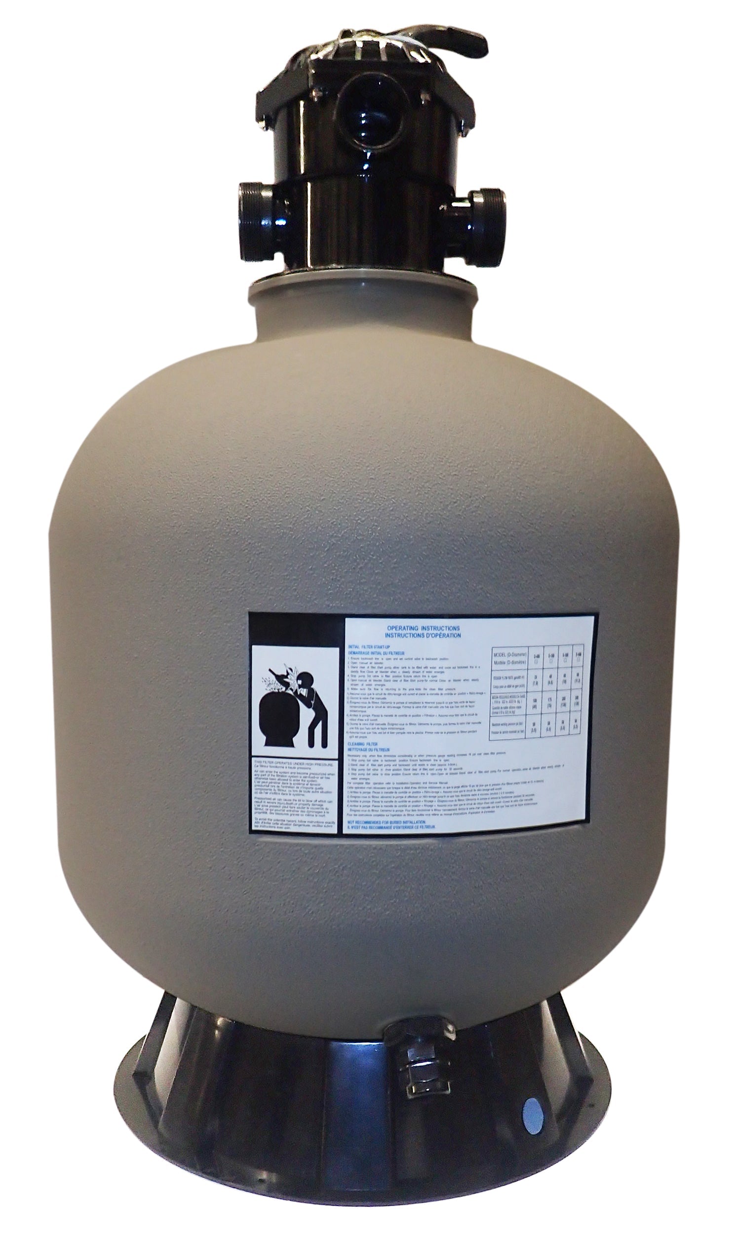 Sand Filter Tank with Valve - 19 Inch 71900