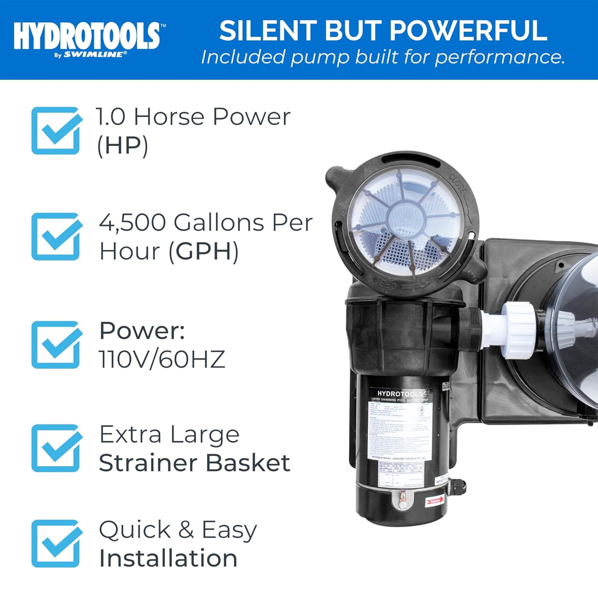 Sure-Flo Above Ground Cartridge Filter Systems | 2-Speed | 70 & 100 Sq Ft