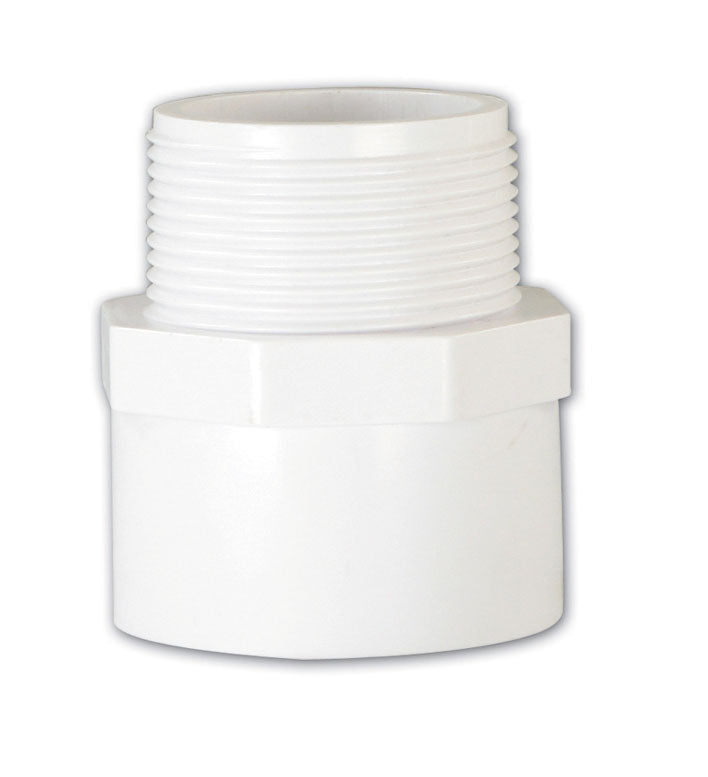 MIPT Adapter | Male Iron Pipe Thread to Slip | 1-1/2" | Pool Plumbing