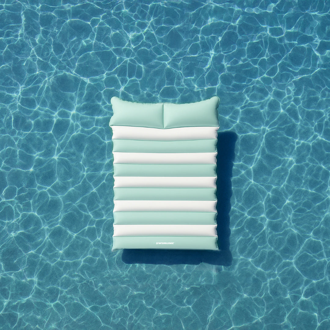 Cloud Oxford Fabric Double Pool Mattress with Pillows | Premium Lounger
