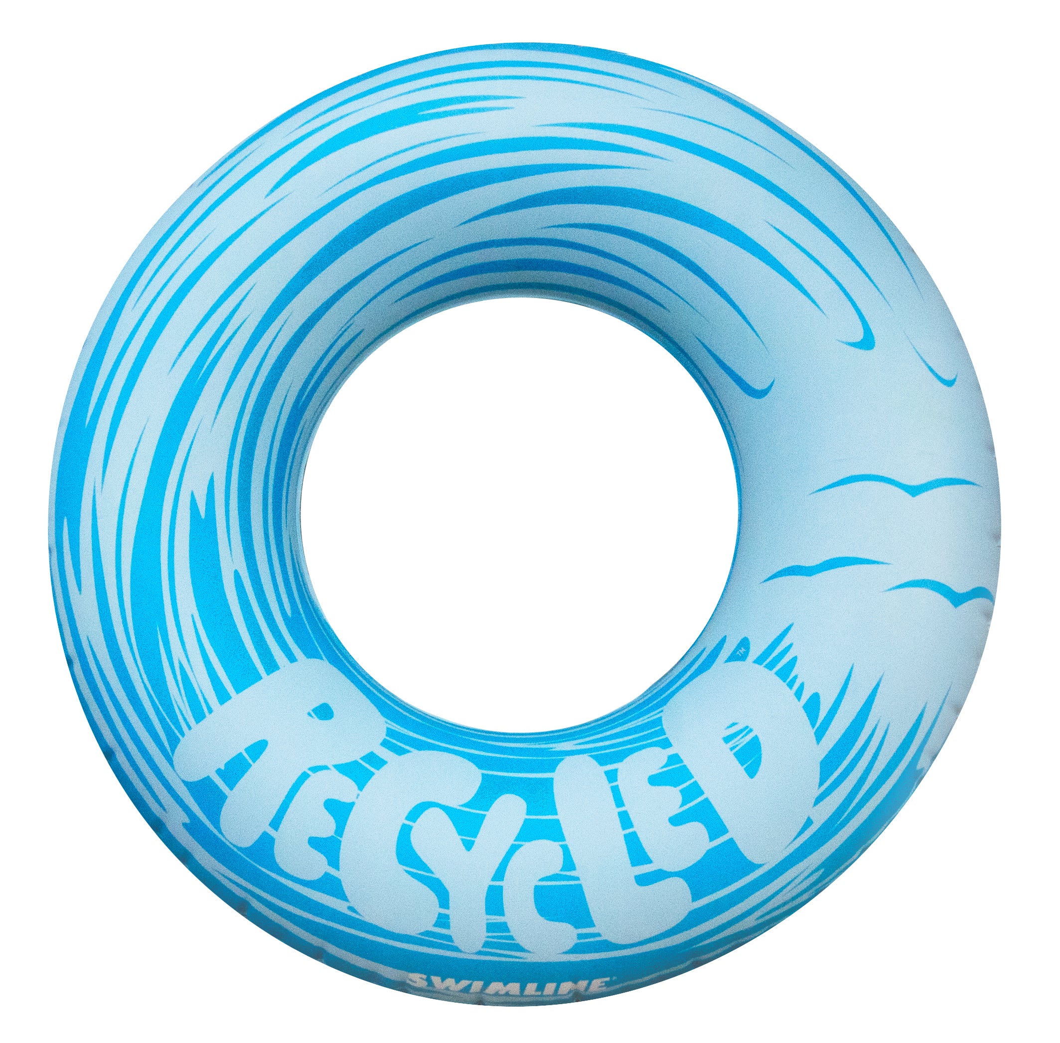 Recycled Ring Floats 3-Pack | Eco-Friendly Inflatable Pool Tubes
