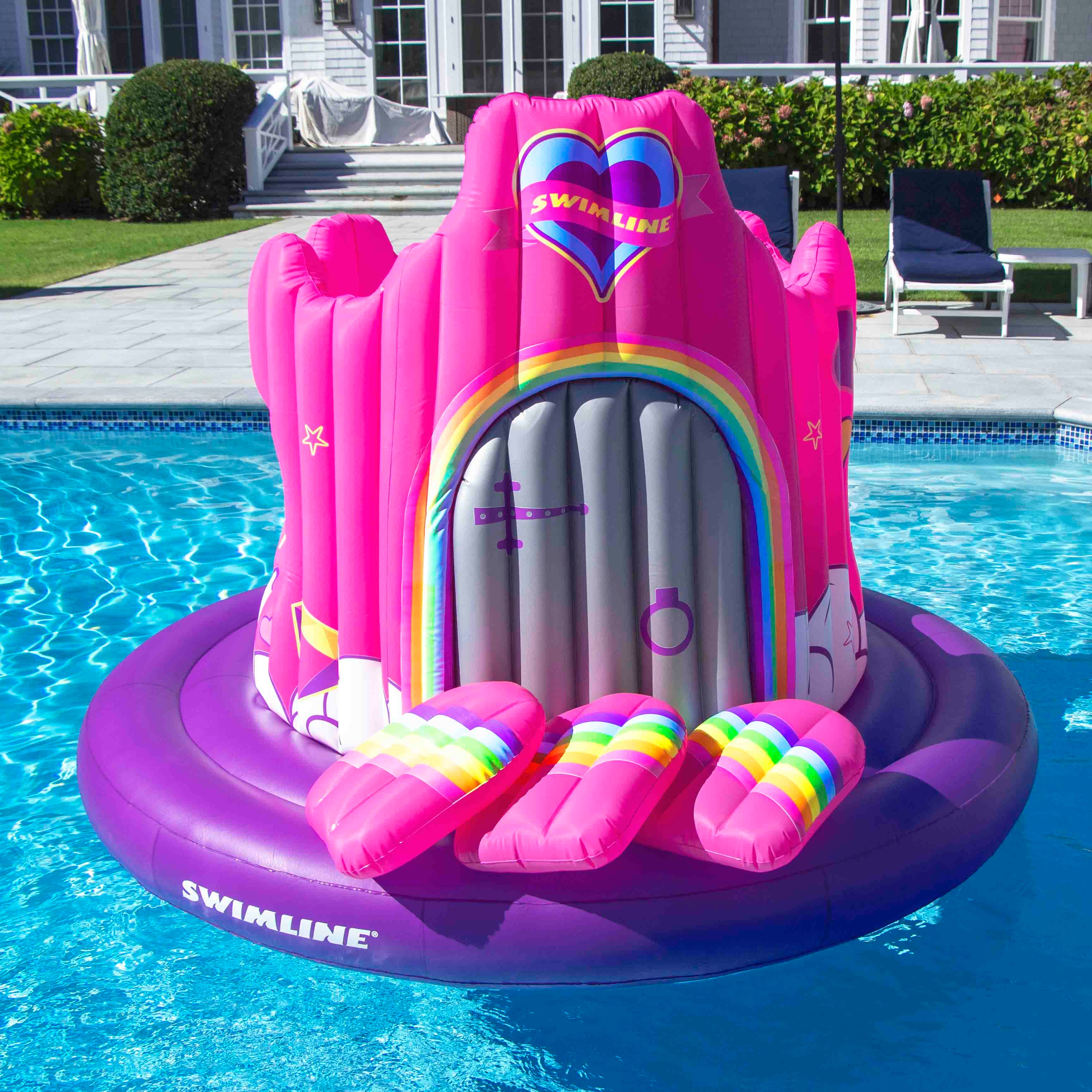 Inflatable Castle Pool Floats | Pirate & Unicorn Themes