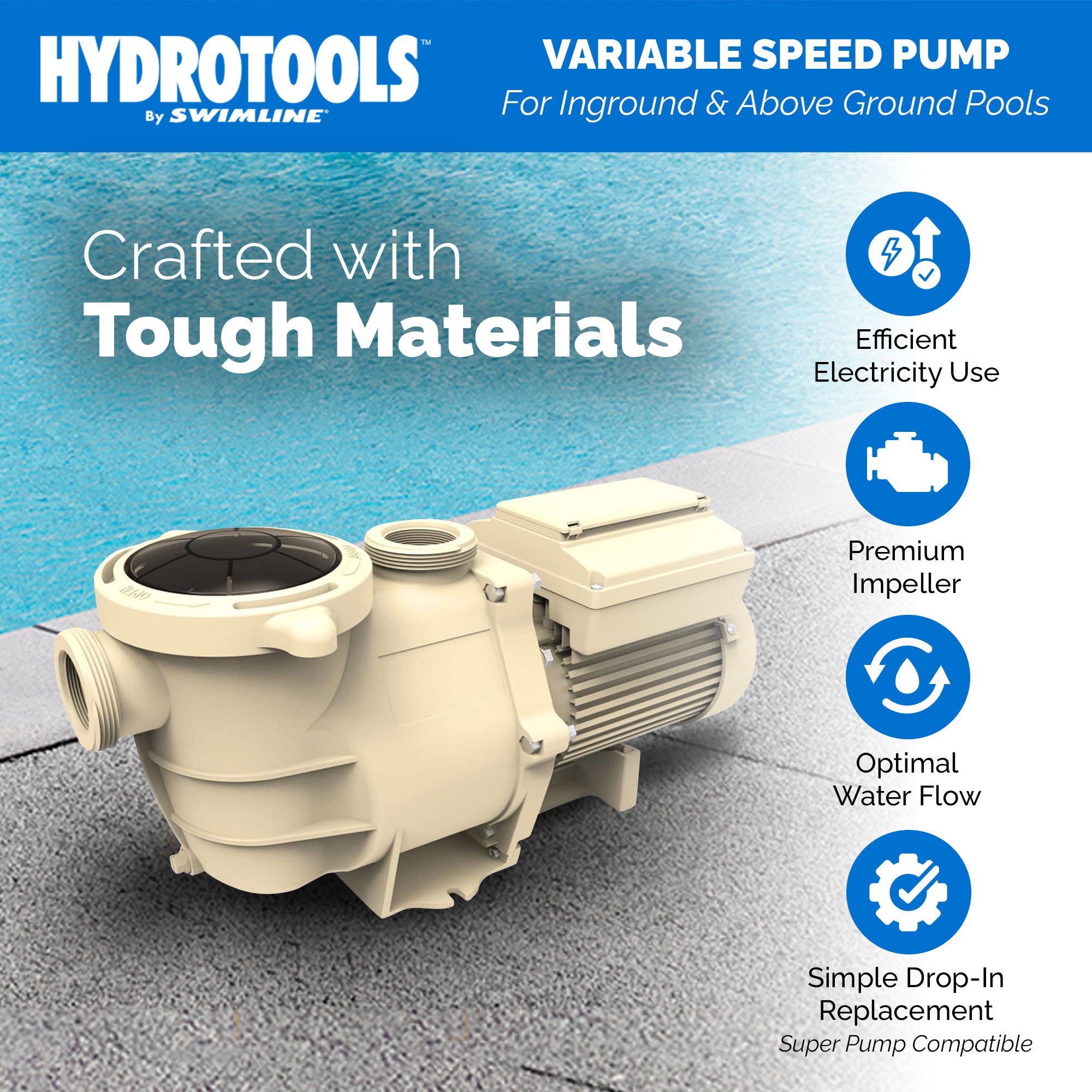 FlowPro Variable Speed Inground Pool Pumps | 3.0 HP