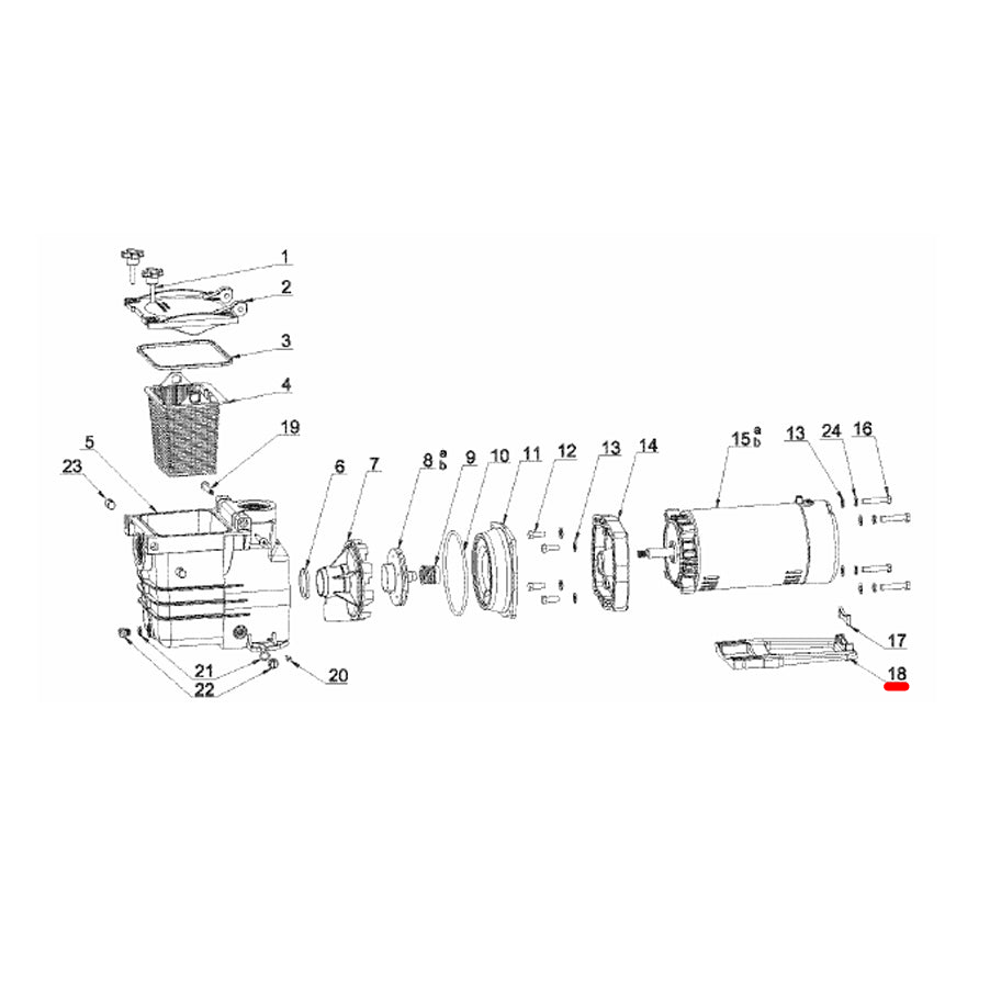 Inground Pool Pump Mount & Insert | Base Kit