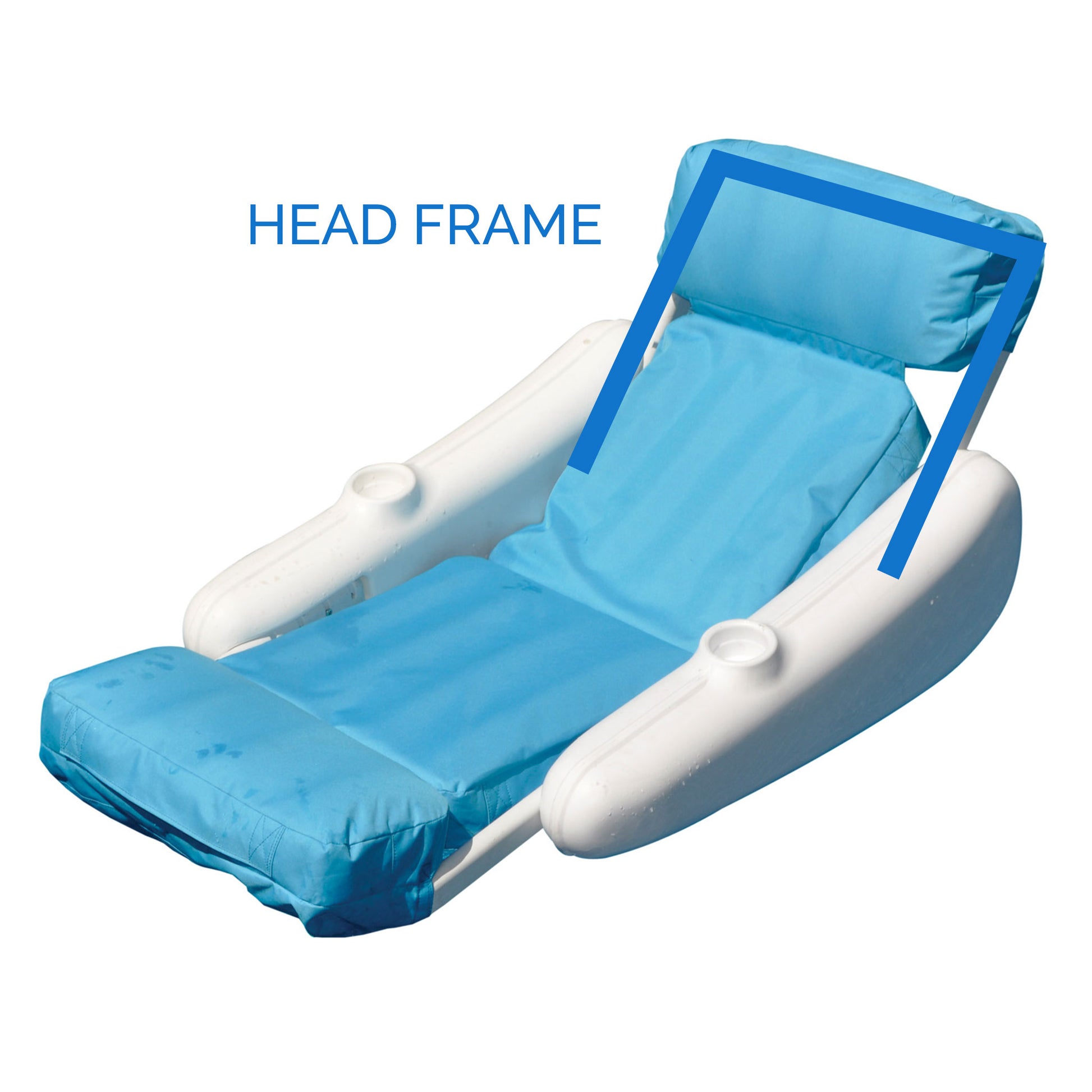 Sunchaser 10025M Lounge Chair Head Frame Replacement Part | Swimline