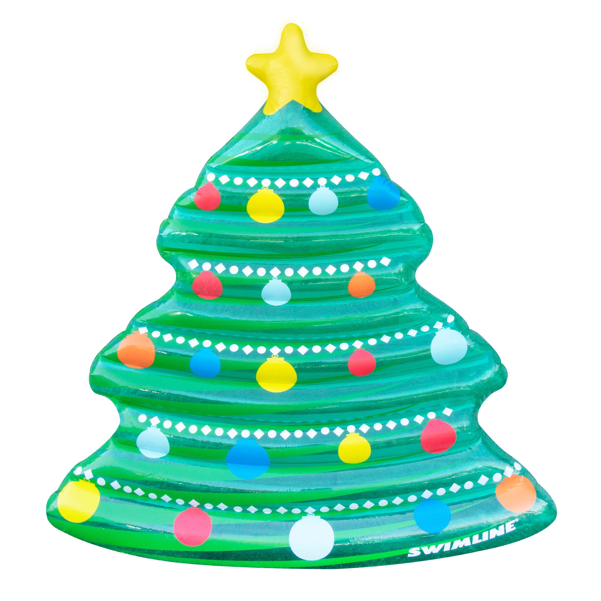 Christmas Tree Pool Float Mattress | 69" x 65" | Fits 2
