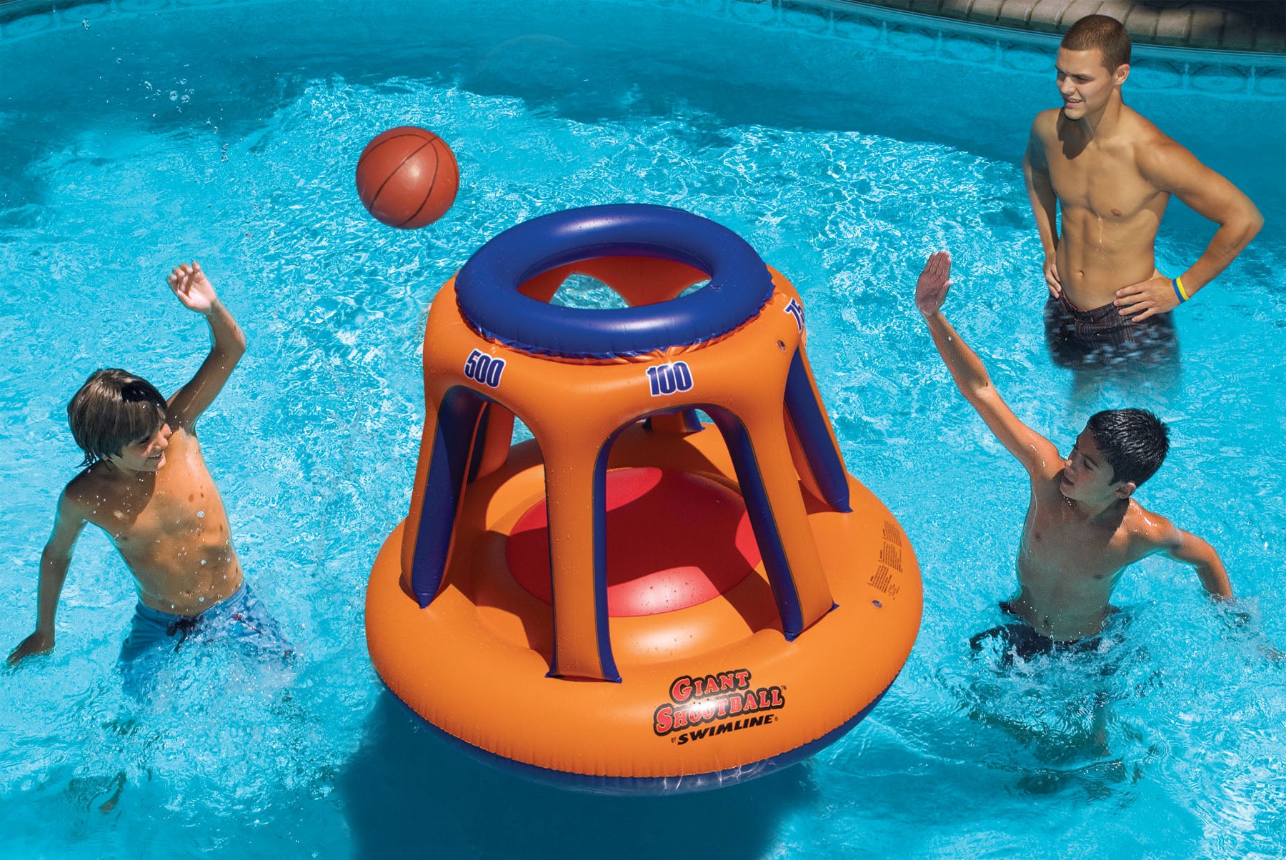 Giant Shootball | Floating Pool Basketball Game | Multiple Hoops