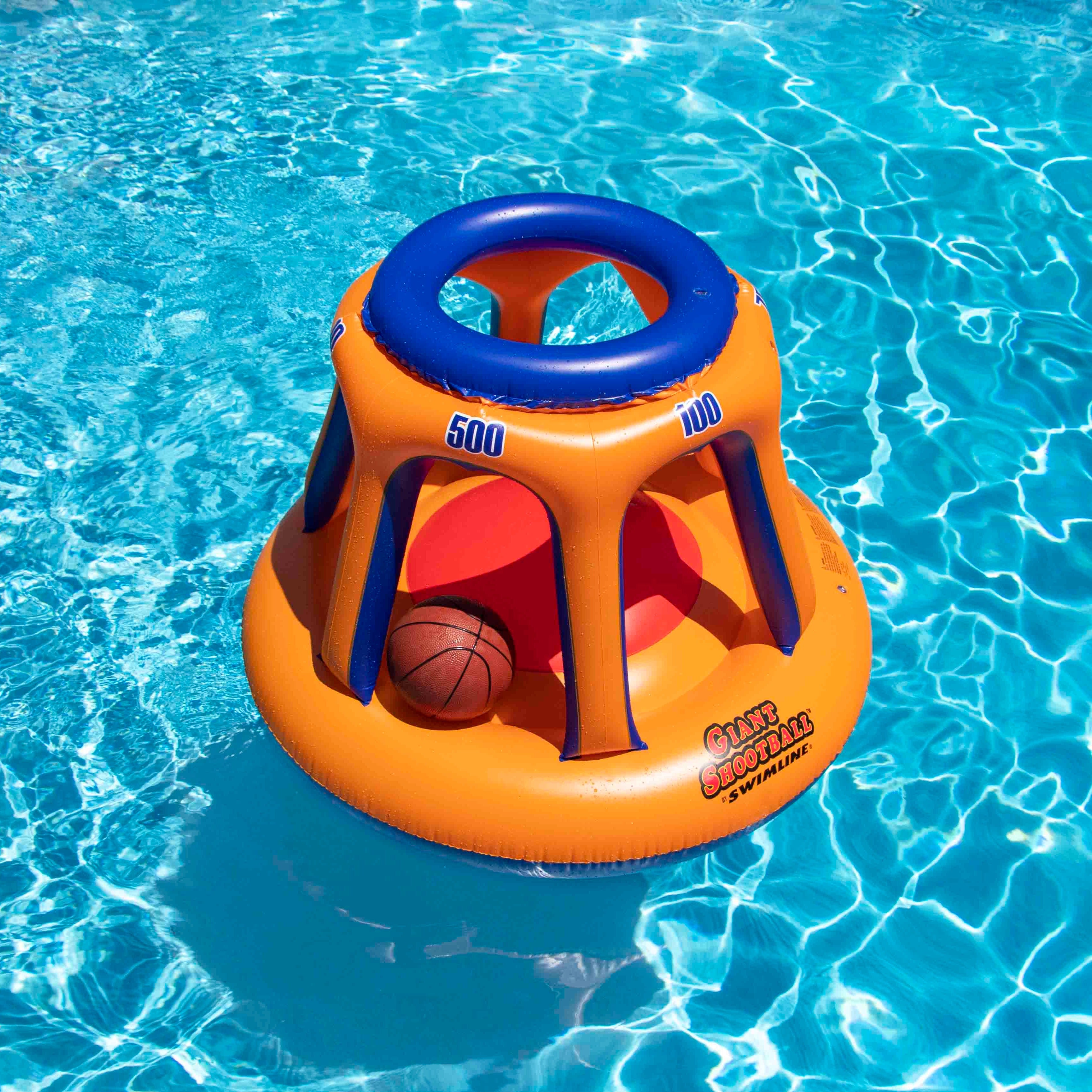 Giant Shootball | Floating Pool Basketball Game | Multiple Hoops