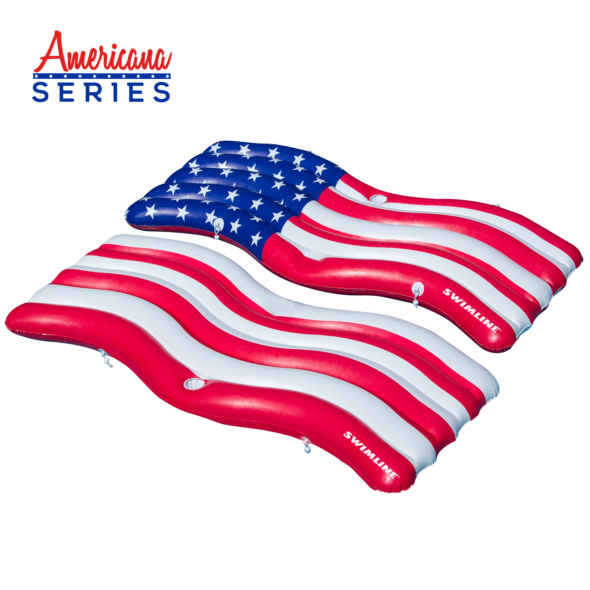 Americana™ Flag Connector Mat | 72.5" x 32" | 2-Pack | Patriotic