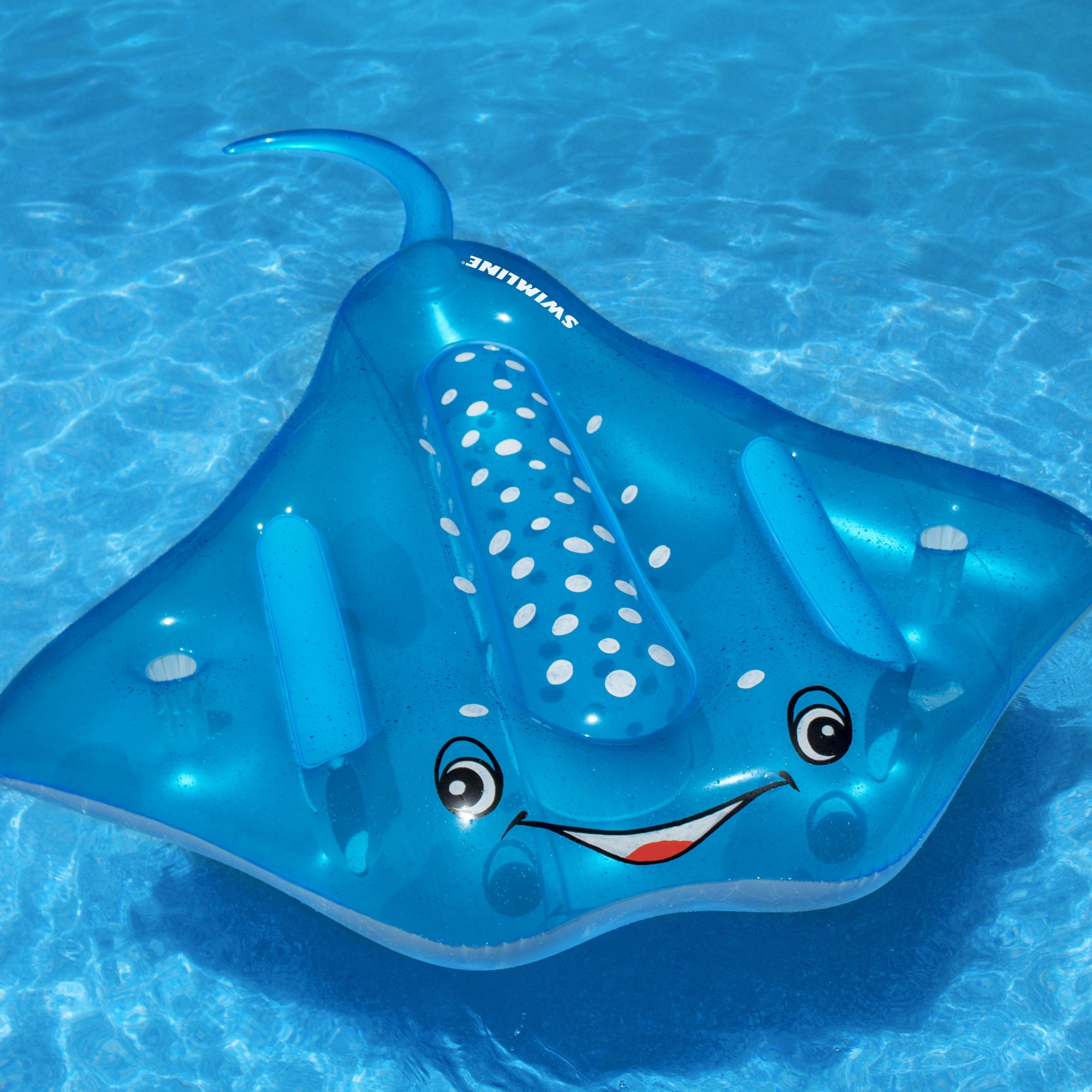 Giant Manta Ray Inflatable Ride-On | 84" x 73" | Fits 2-3 People
