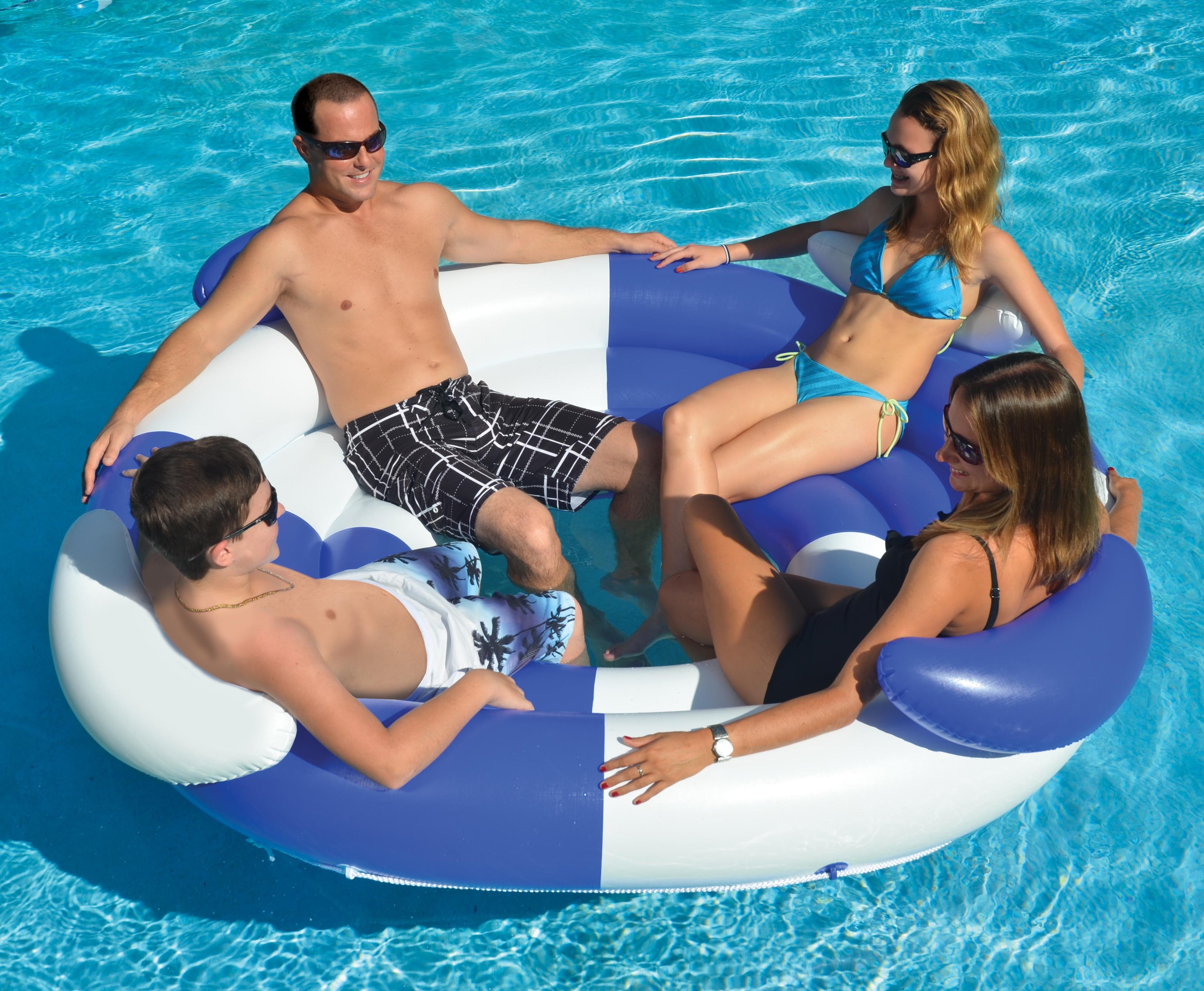 Sofa Island Super Lounge | Multi-Person Float | Swim-Through Ottoman