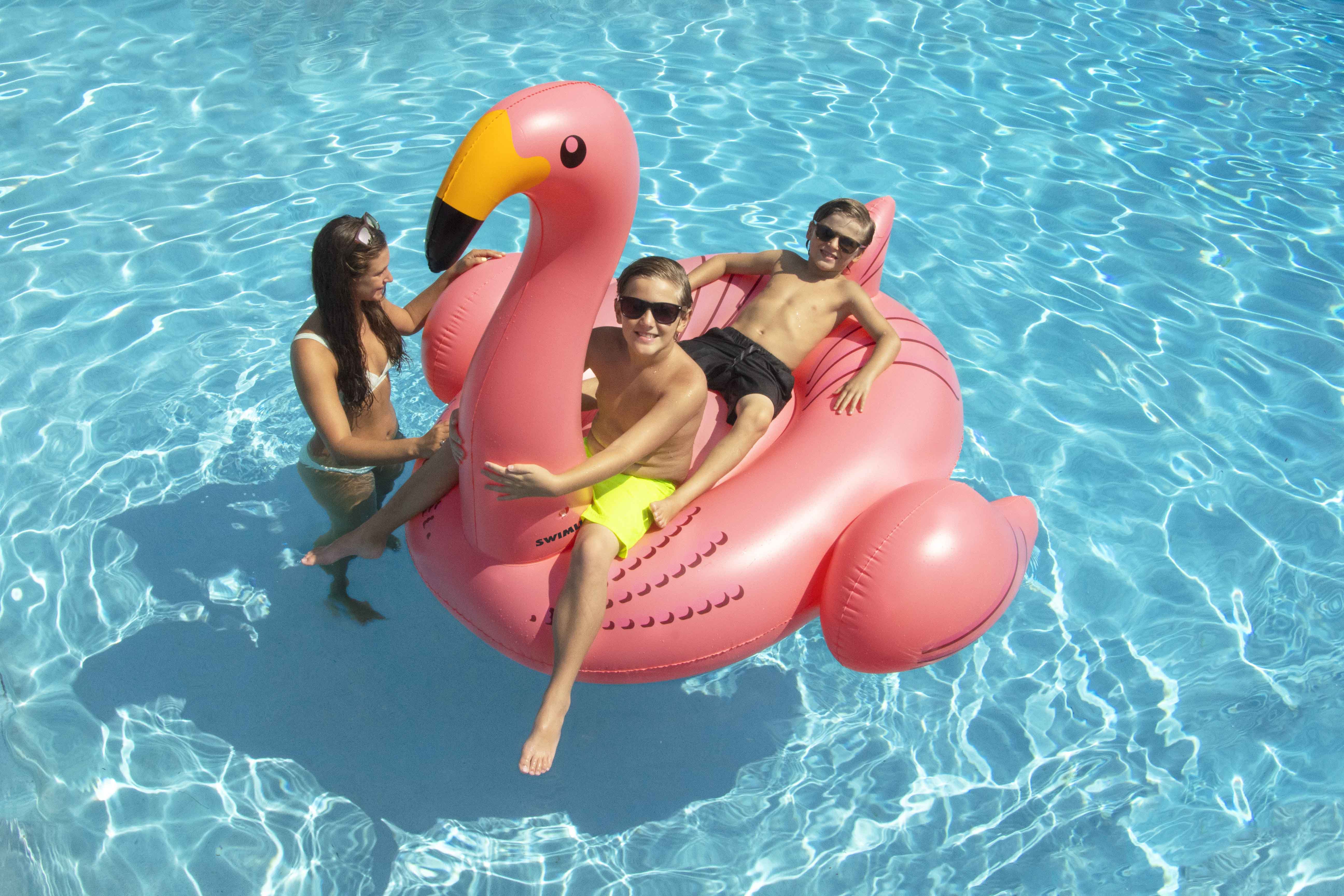 Giant Inflatable Flamingo Float | Ride-On Lounger | Stable Design