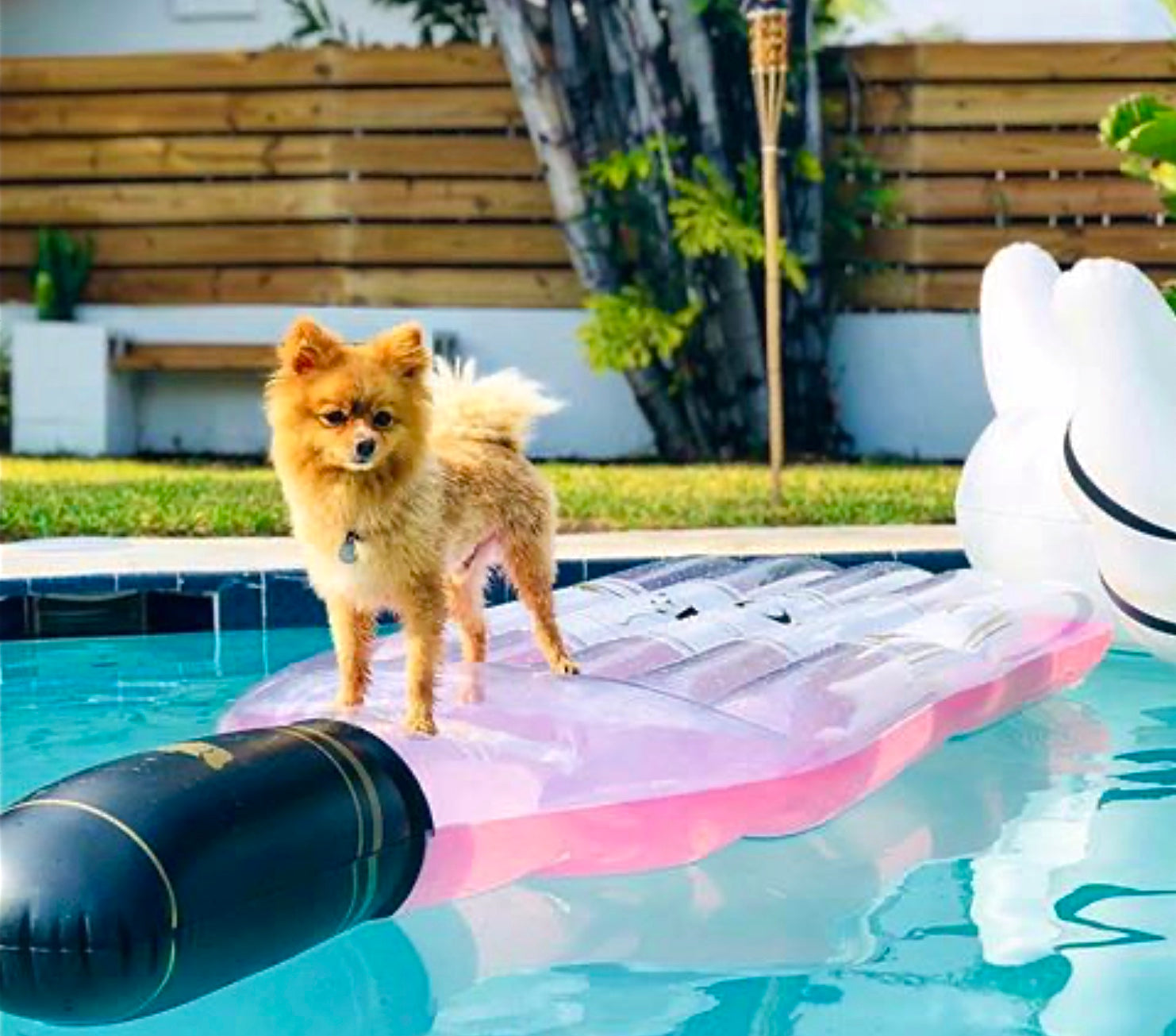 Rosé Pool Float | 94" Wine Bottle Inflatable | Cupholder | Clear Top