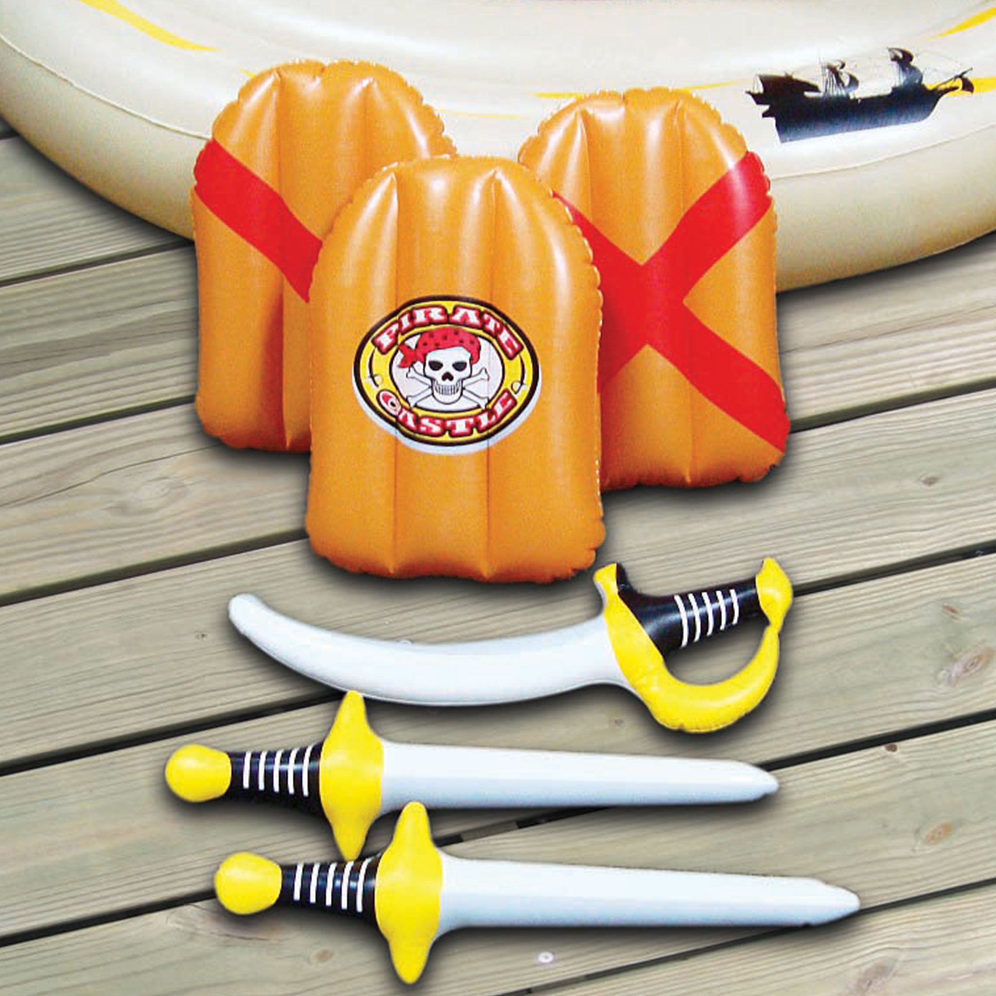 Inflatable Castle Pool Floats | Pirate & Unicorn Themes