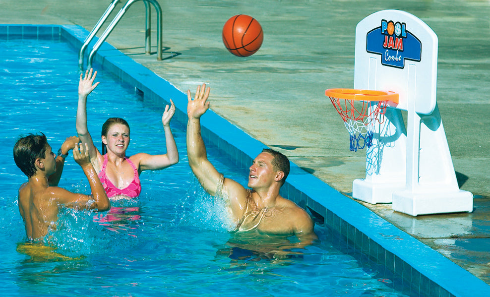 Pool Jam Combo | Basketball & Volleyball for Inground Pools